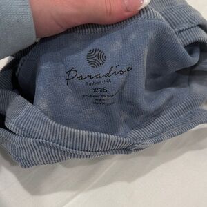 Paradise Women's Blue Crop Top